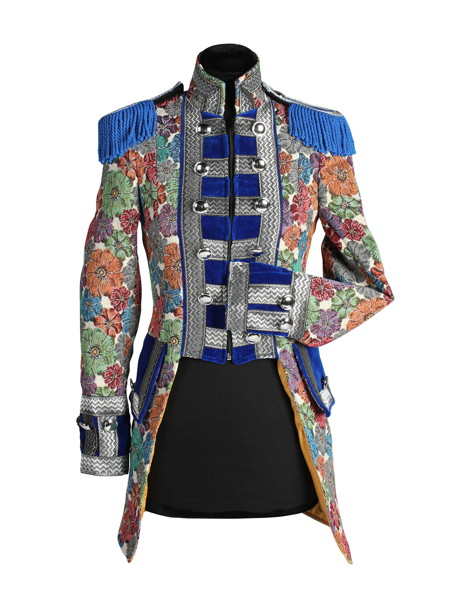 Jas dame "Rustic Flower", Blauw
