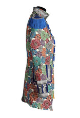 Jas dame "Rustic Flower", Blauw