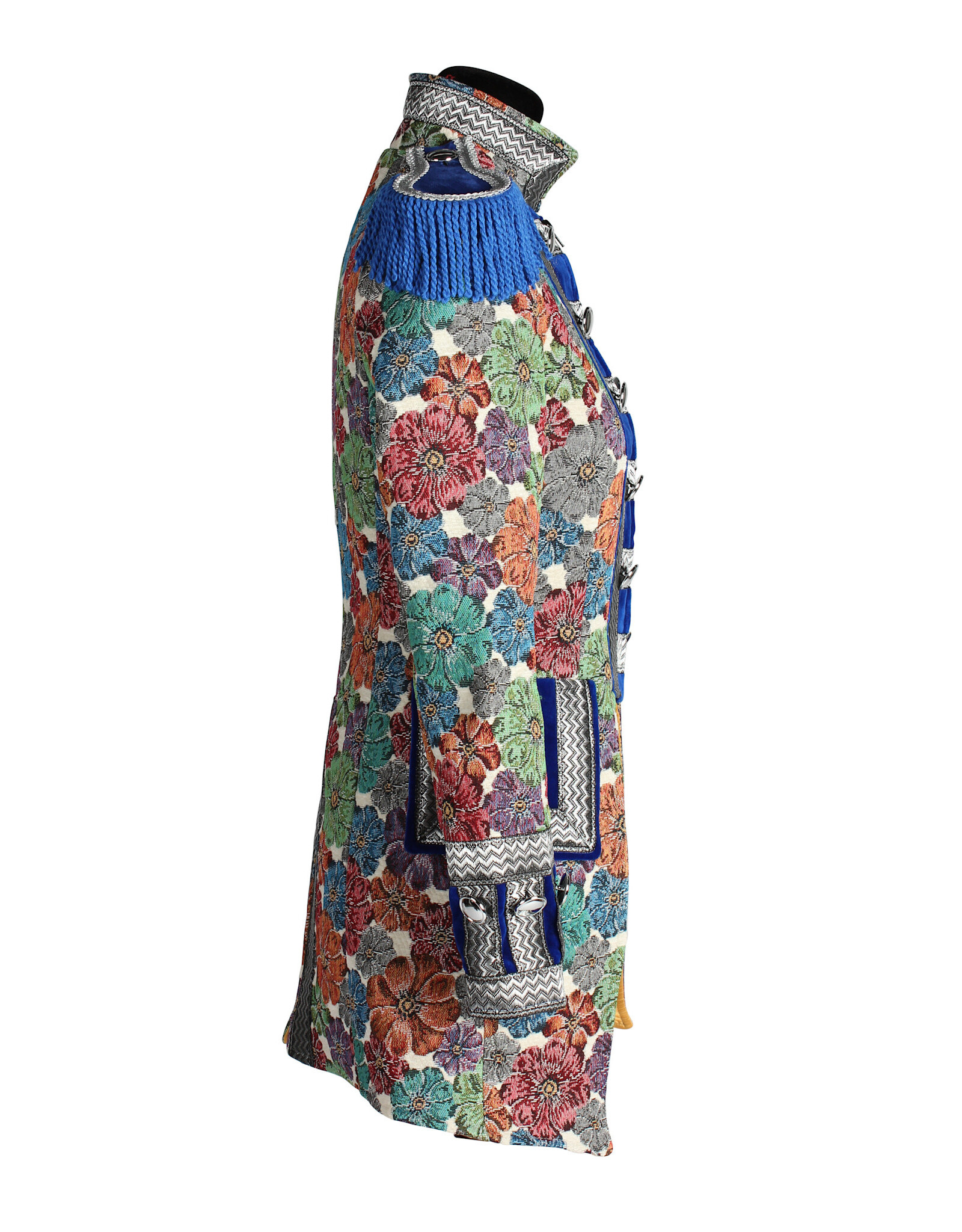 Jas dame "Rustic Flower", Blauw