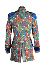 Jas dame "Rustic Flower", Blauw