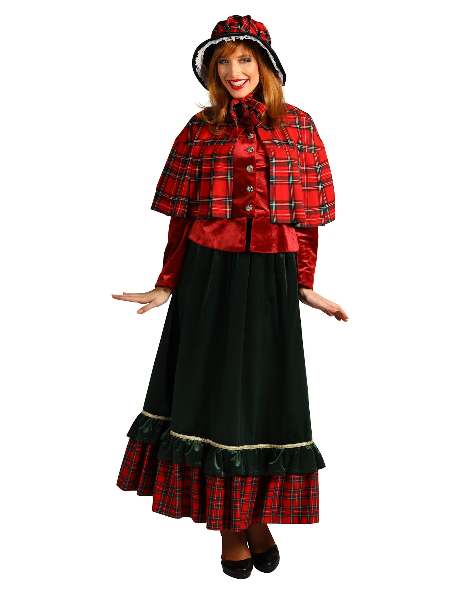 Charles Dickens dames kostuum, Mix van kleuren