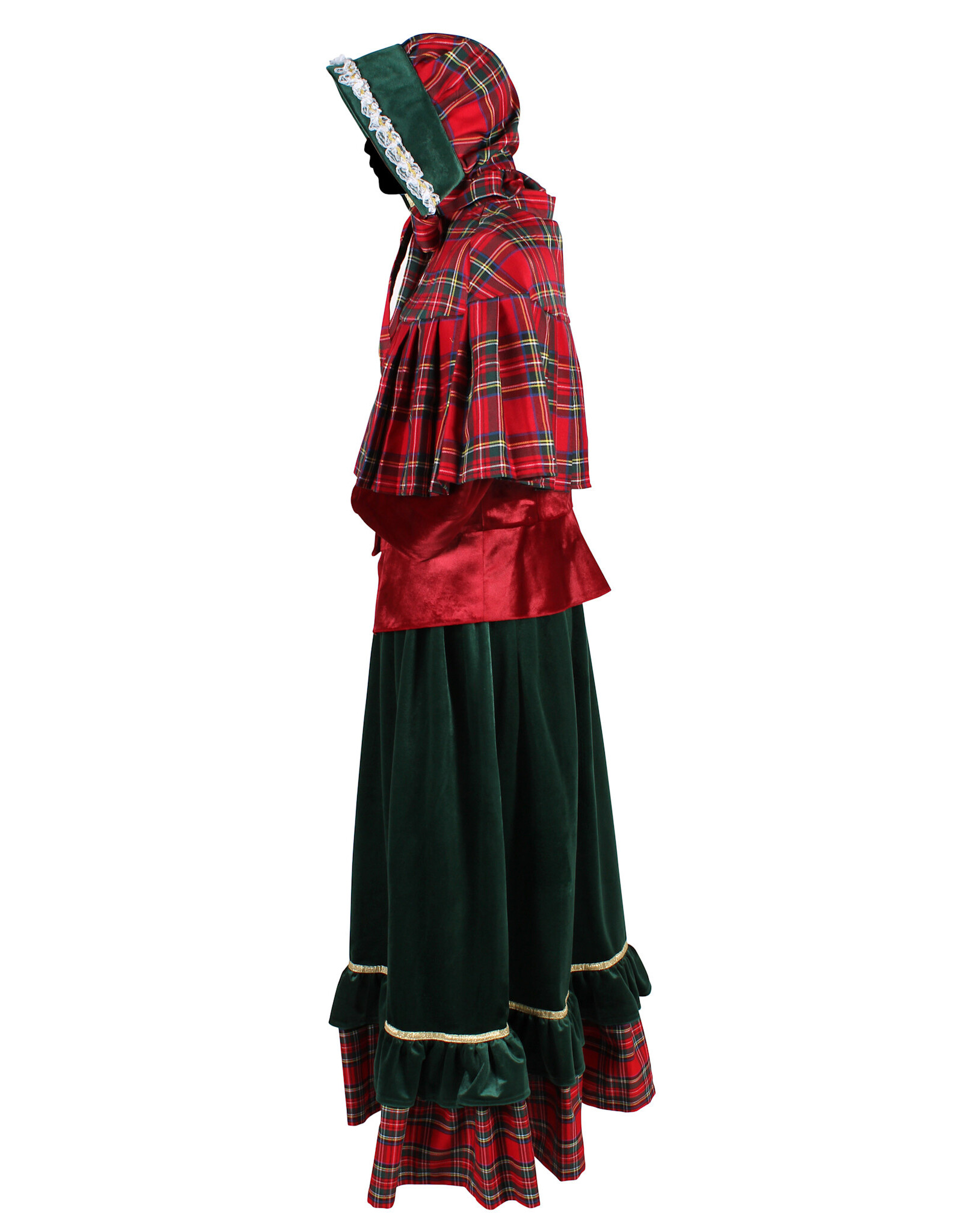 Charles Dickens dames kostuum, Mix van kleuren
