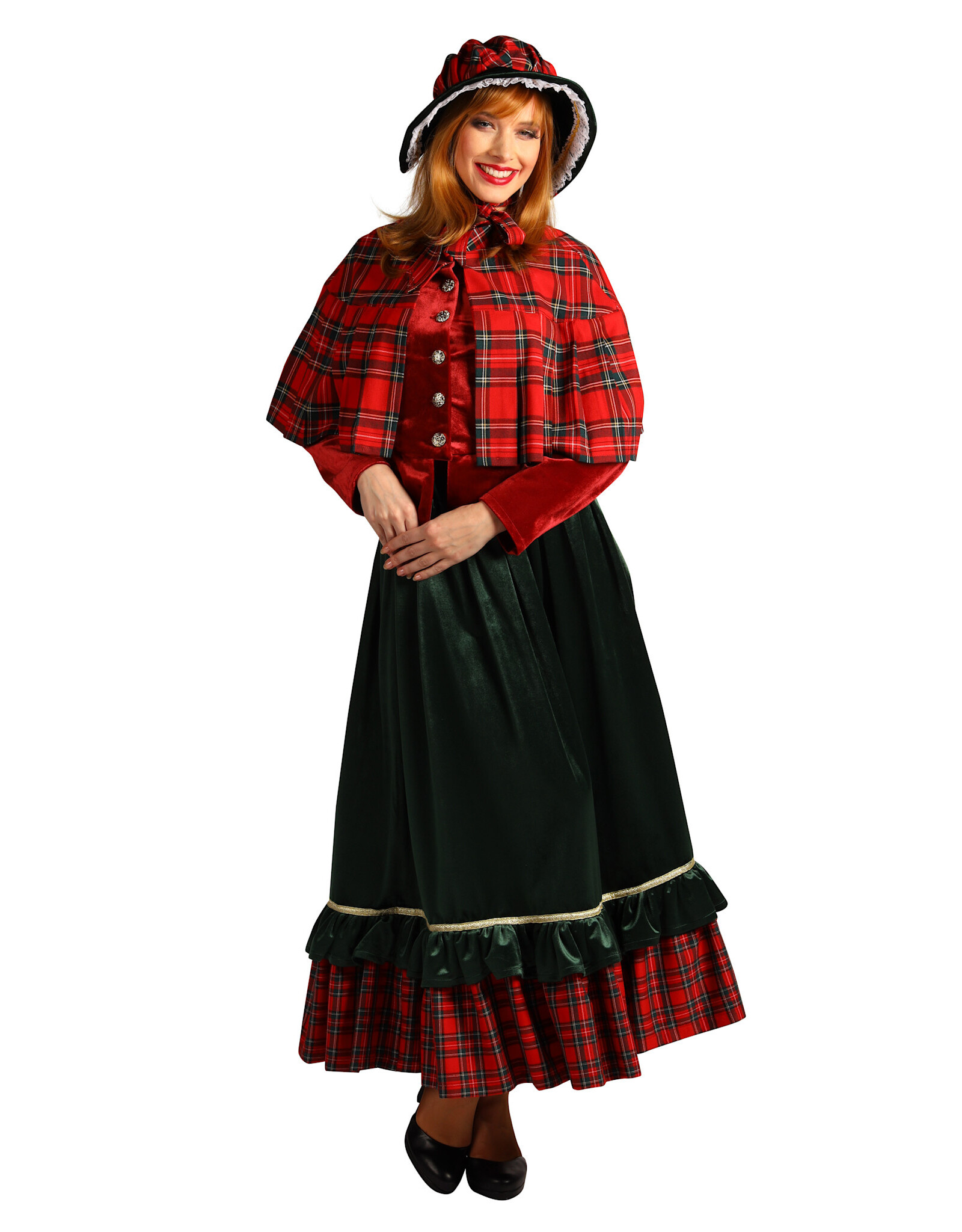 Charles Dickens dames kostuum, Mix van kleuren