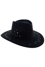 Cowboyhoed Daim Kind, Zwart