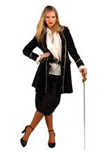 Jas dame "Bad Betty", Zwart