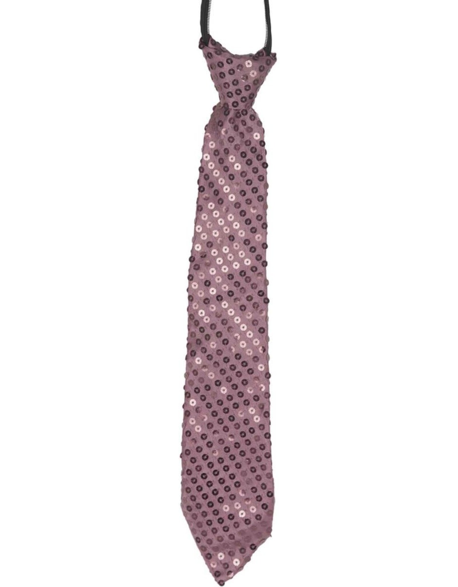 Stropdas Pailletten, Roze