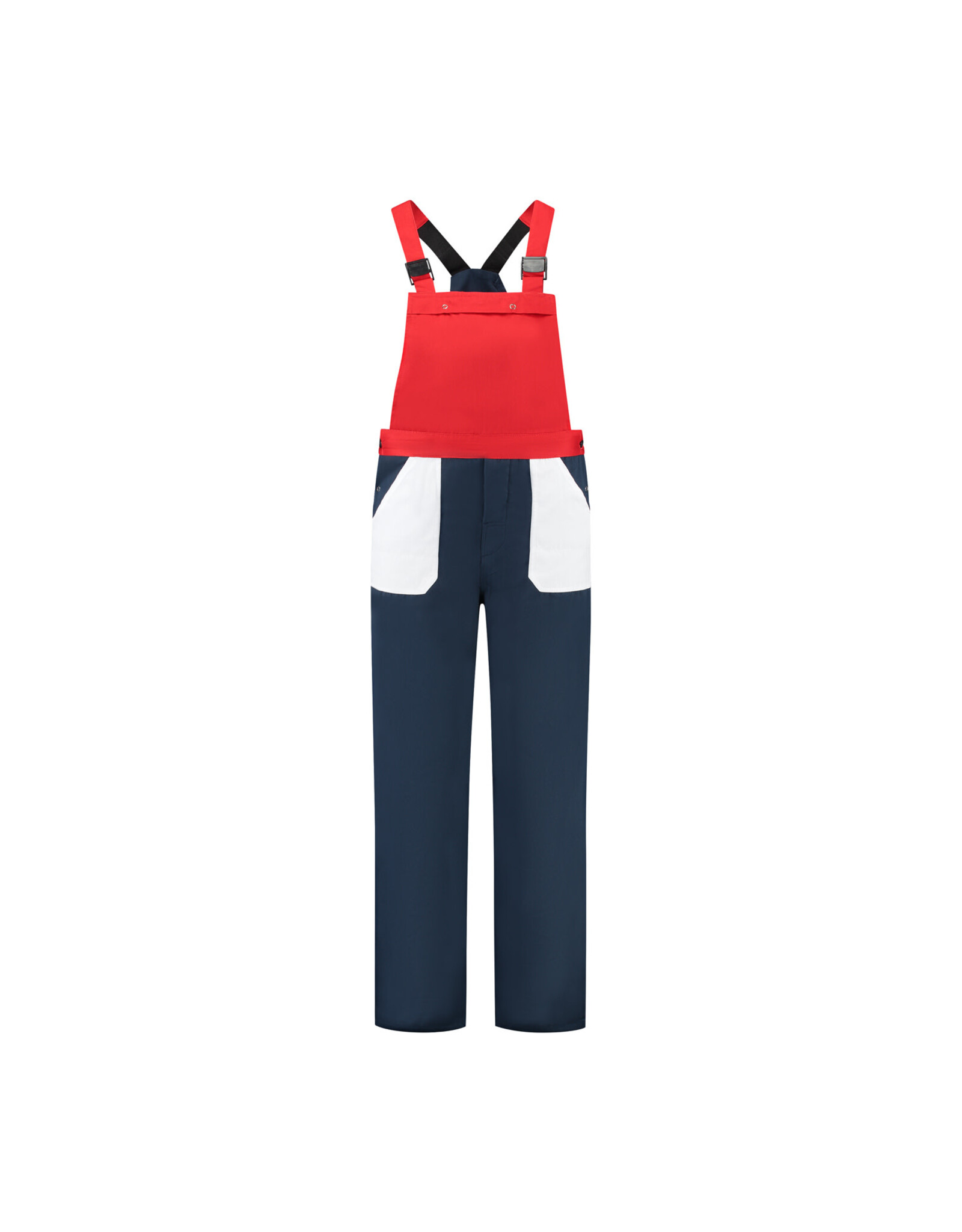 Tuinbroek Navy-Wit-Rood