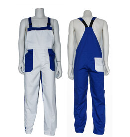 Tuinbroek Wit-Korenblauw Kind