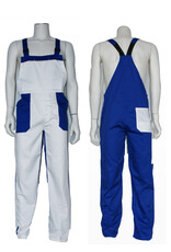 Tuinbroek Wit-Korenblauw Kind Tuinbroek Wit-Korenblauw Kind