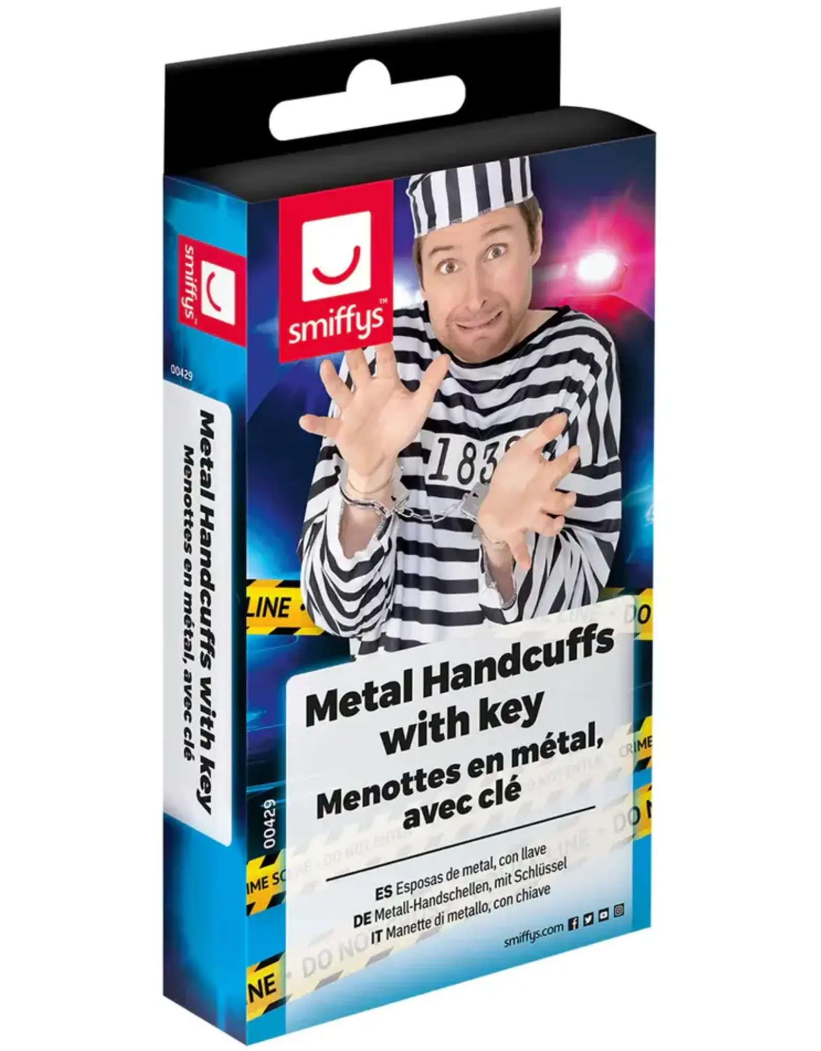 Metalen handboeien met sleutel