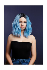 Fever Cara Pruik, 2 Kleuren Baby Blauw