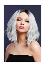 Fever Cara Pruik, 2 Kleuren Zilver