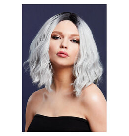 Fever Cara Pruik, 2 Kleuren Zilver