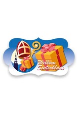 Feestbord ’Welkom Sinterklaas’ (42x22cm)