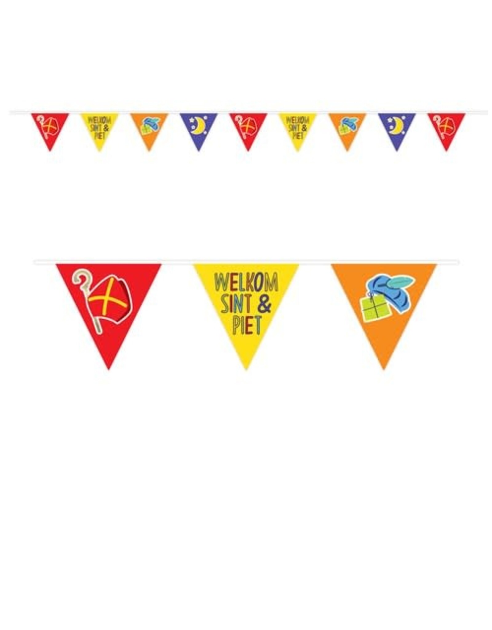 Vlaggenlijn ’welkom sint & piet’ (6m)