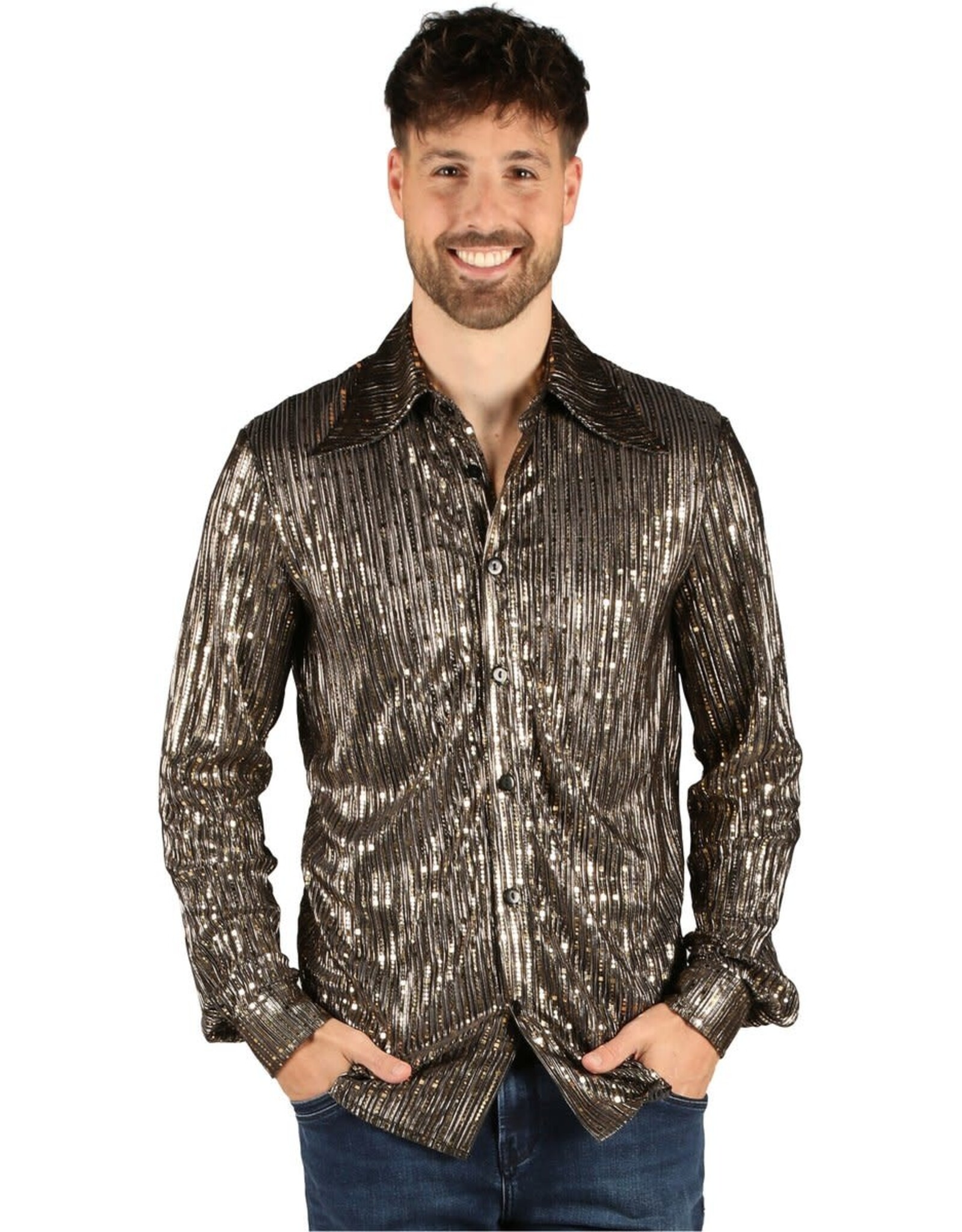 Blouse "Disco King", Goud