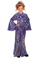 Glittercatsuit Kind, Paars