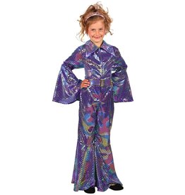 Glittercatsuit Kind, Paars