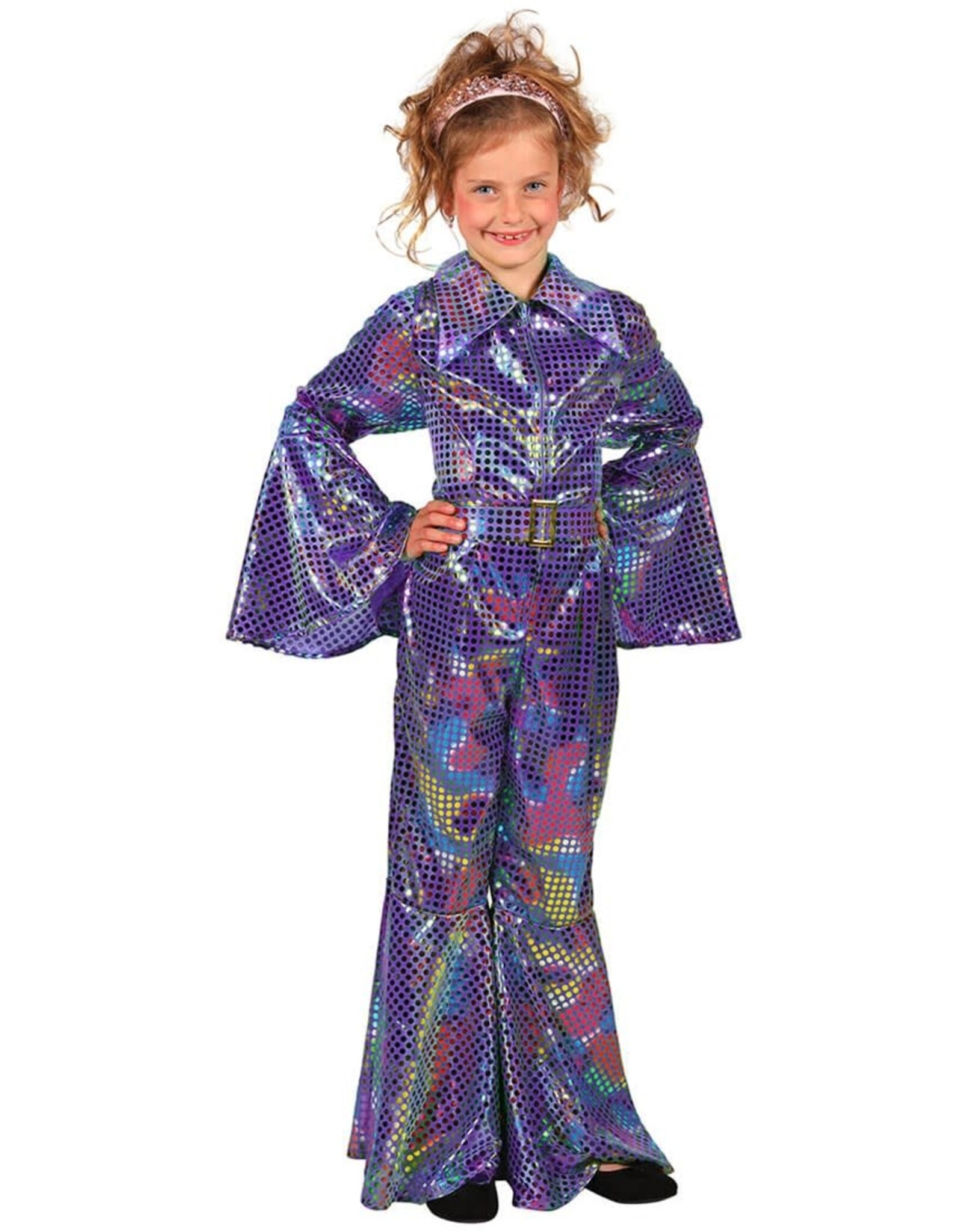 Glittercatsuit Kind, Paars