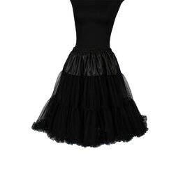 Petticoat "Showgirl", Zwart - One size