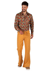 Retro 70's Ribcordbroek, Geel