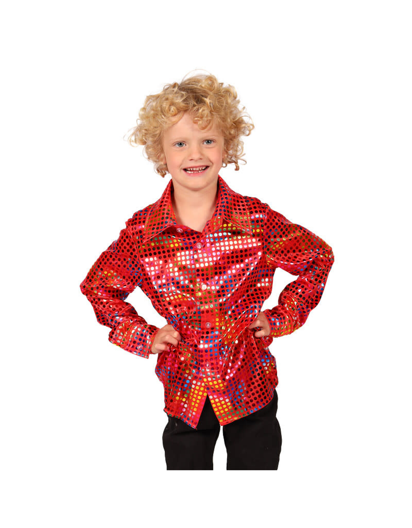 Glitterblouse Kind, Rood