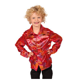 Glitterblouse Kind, Rood