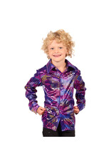 Glitterblouse Kind, Paars