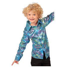 Glitterblouse Kind, Turquoise