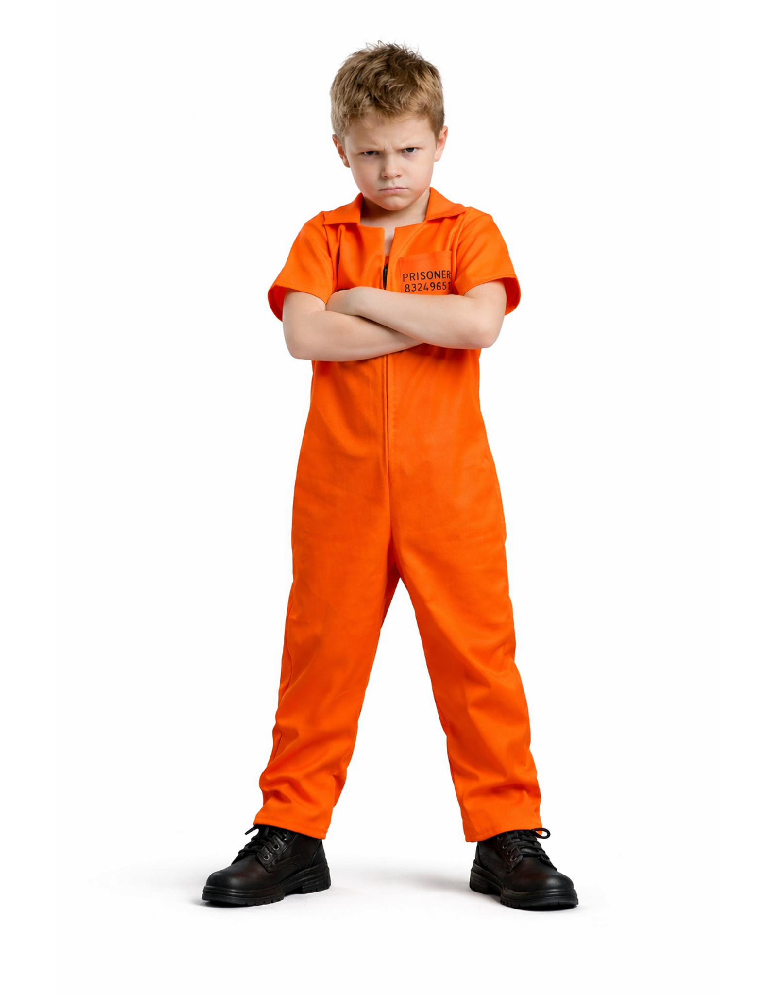 Gevangenis overall "Boy Jail", Oranje