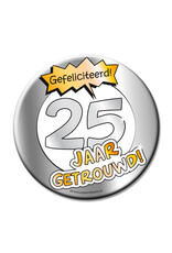 Button XL - 25 jaar getrouwd
