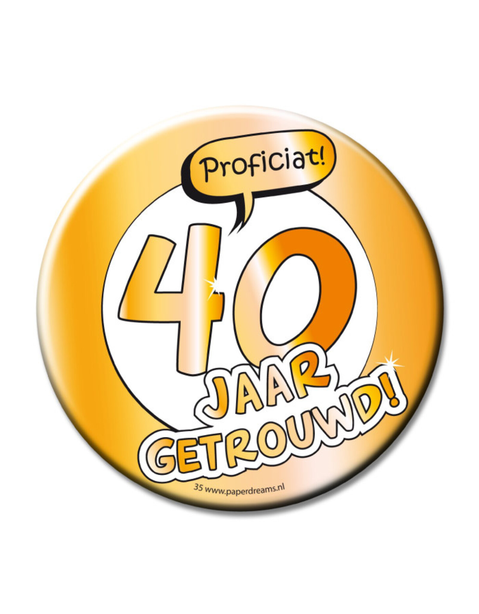 Button XL - 40 jaar getrouwd