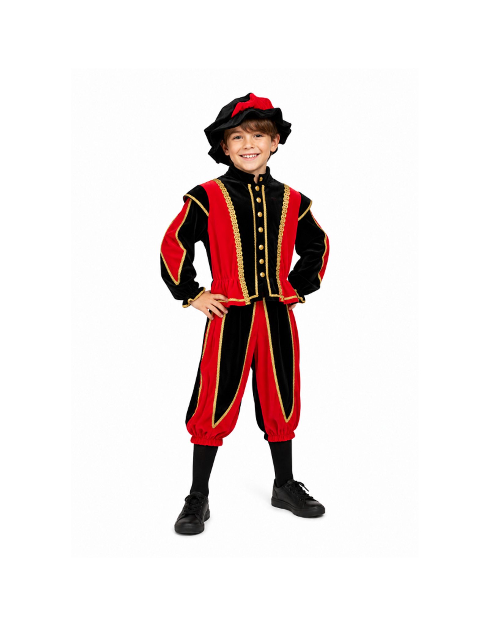 Kinderpiet "Toffe Piet", Rood-Zwart