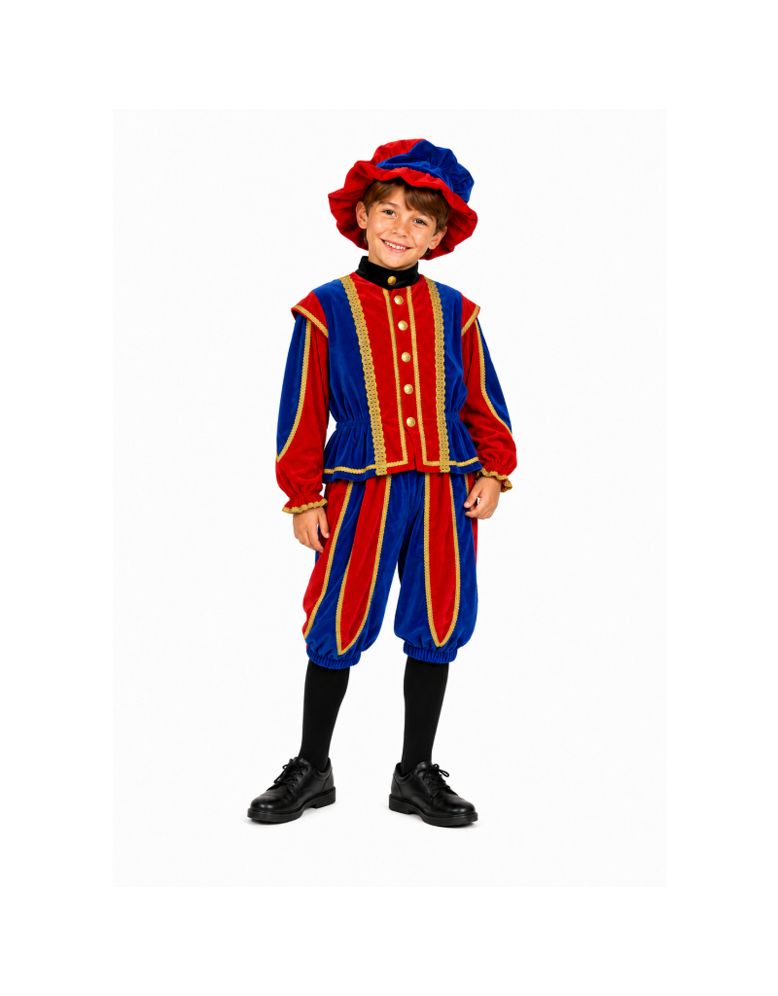 Kinderpiet "Toffepiet", Blauw-Rood