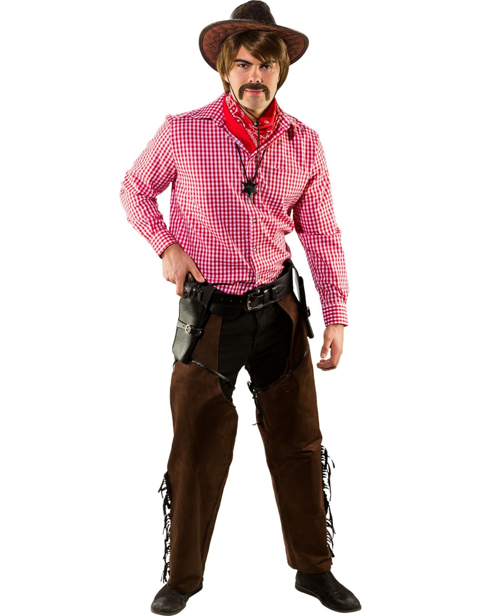Cowboy Chaps Bruin Suede, Imitatie