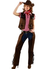 Cowgirl Vest Suede Imitatie