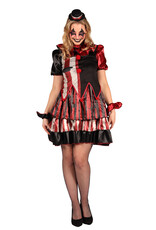 Halloween dames Clown, Mix van kleuren