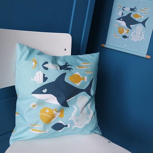 ANNIdesign Kinderkussen ONDERWATER | Blauw ANNIdesign Kinderkussen ONDERWATER | Blauw