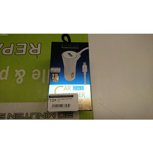 Car charger type micro usb Car charger type micro usb