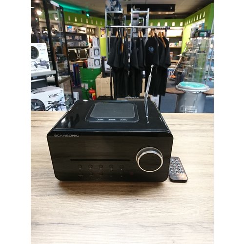 Scansonic R5 Tafelradio CD speler|FM radio - Zwart Scansonic R5 Tafelradio CD speler|FM radio - Zwart
