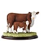 Border Fine Arts Hereford Cow and Calf
