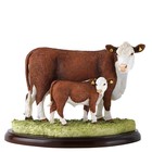 Border Fine Arts Hereford Cow and Calf