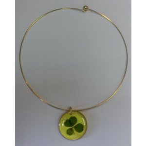 Carré de Trèfles 4 Leaf Clover Necklace (Round)