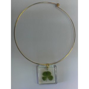 Carré de Trèfles 4 Leaf Clover Necklace (Square)