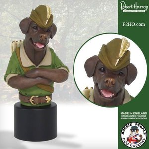 Robert Harrop Chocolate Labrador, Robin Hood (Buste)