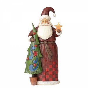 Jim Shore's Heartwood Creek Folklore Santa With Tree
