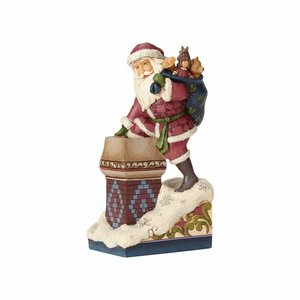 Jim Shore's Heartwood Creek  Victorian Santa in chimney (Making Magic)