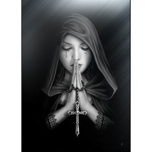 Studio Collection Gothic Prayer Glass Picture