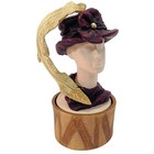 Just the Right Shoe Feather Flair  (Hat Bust)