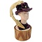 Just the Right Shoe Feather Flair  (Hat Bust)